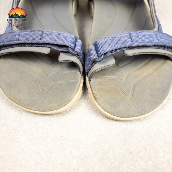 Teva Strappy Sandals Blue Gray Hiking Adjustable Strap Unisex Kids Size 6 - Picture 11 of 12